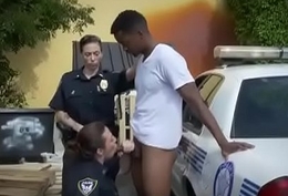 Nice Titty White Unmasculine Cops Take A Suck Above Big Inky Dank Dink