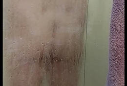 Wife having a shower